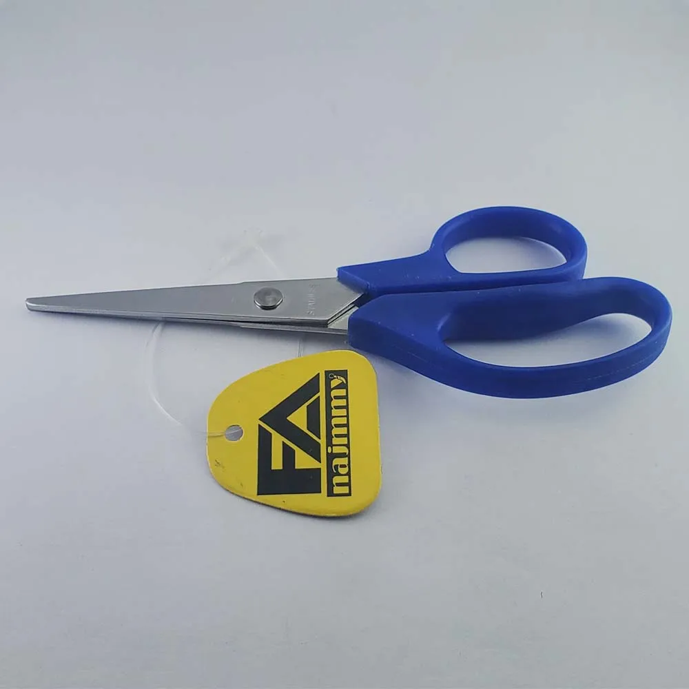Office and Home Paper Cutting Scissors with Plastic Handle Stainless Steel Curved Blade with Sharp Tip for Nail Beauty Use