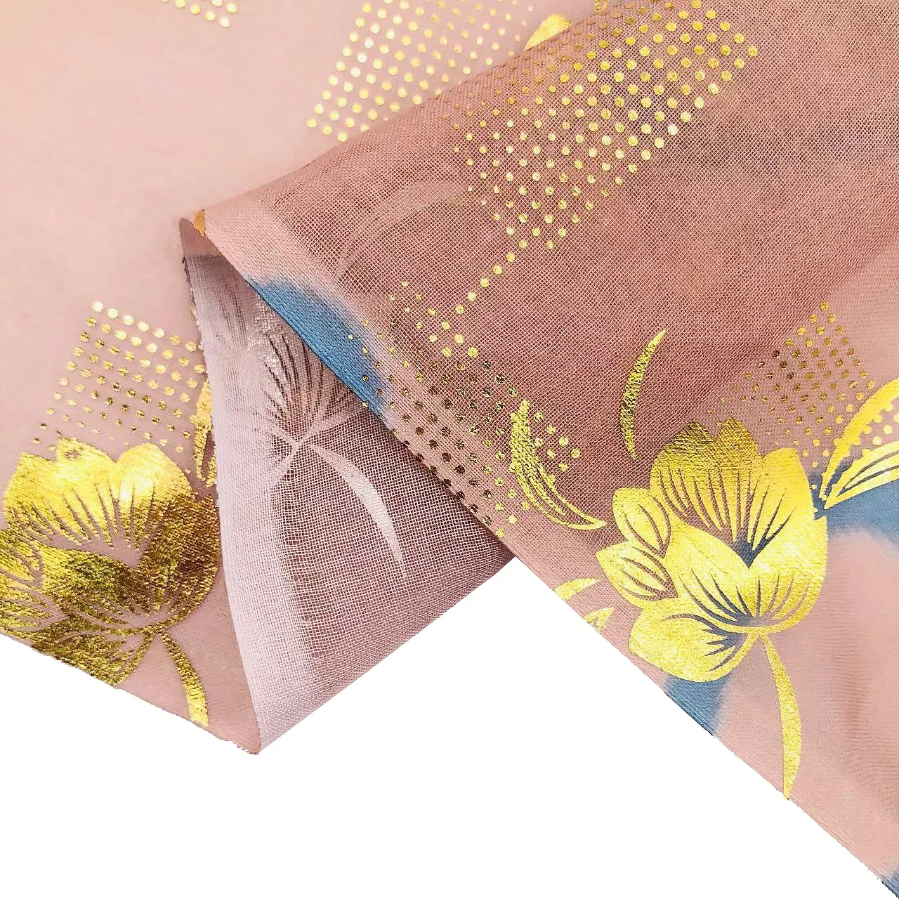 Hot stamping sudanese voile fabric custom fabric printing dresses women African fabrics