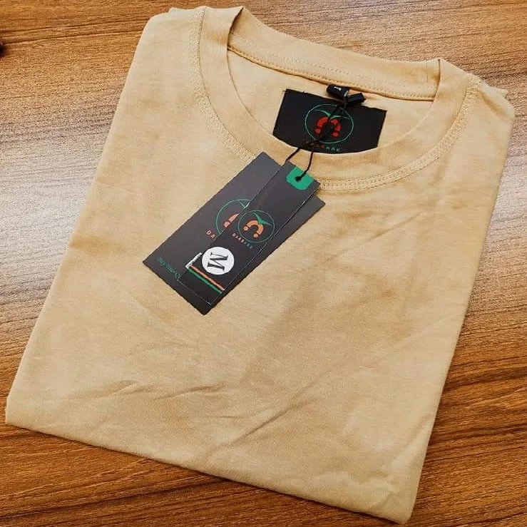 Summer Casual Breathable 100%Cotton tshirt spandex Plain Short Sleeves Casual solid color Cotton Outfits T shirt from Bangladesh