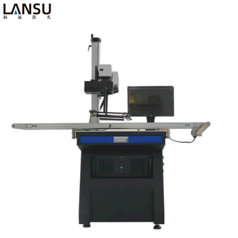 3W 5W UV laser marking machine with visual CCD positioning system automatic Identification uv vision laser marking machine