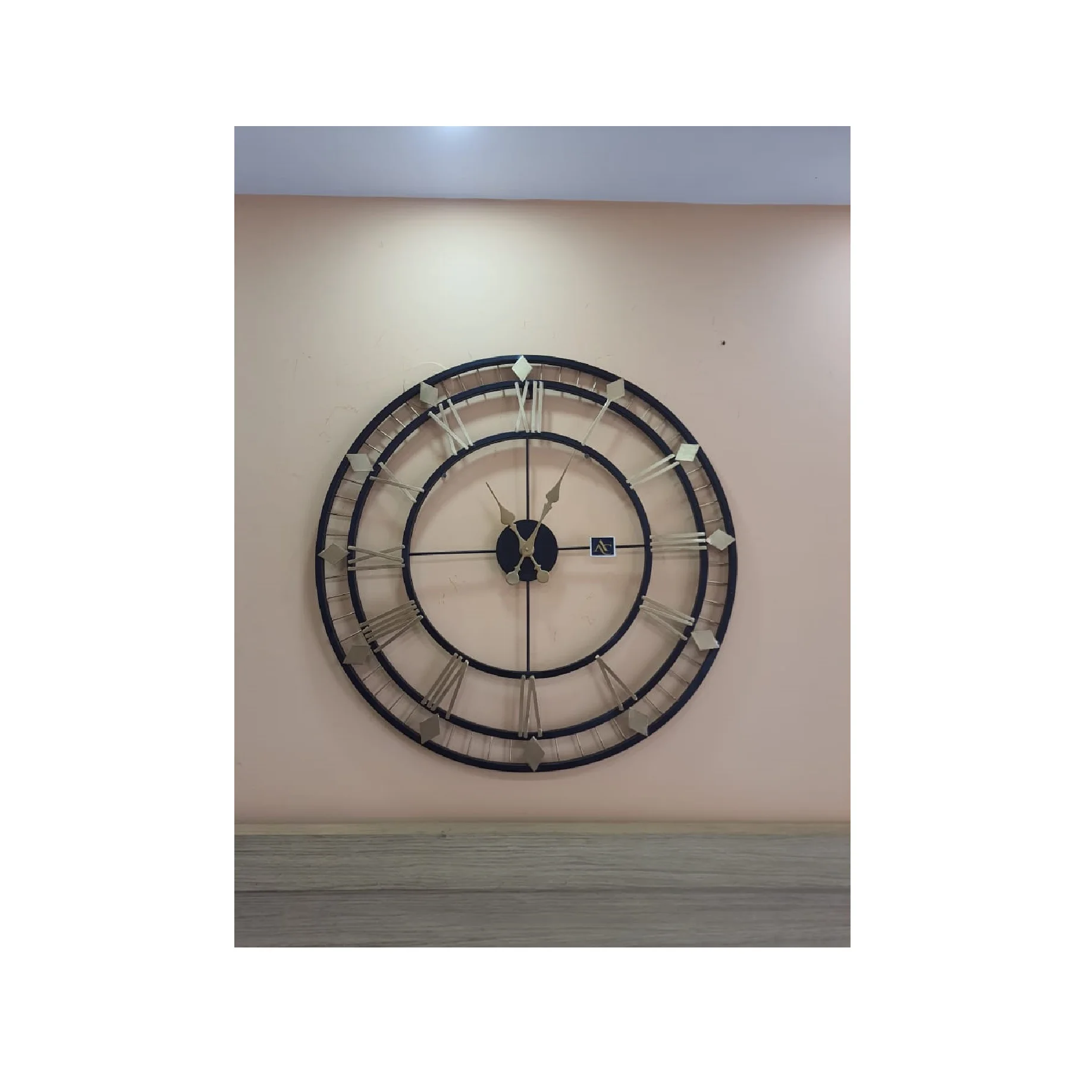 Metal Unique Design Circle Multi Color Numeral Universe Time Wall Clock Decor Living Room Office & Bedroom Wall Decorative Clock