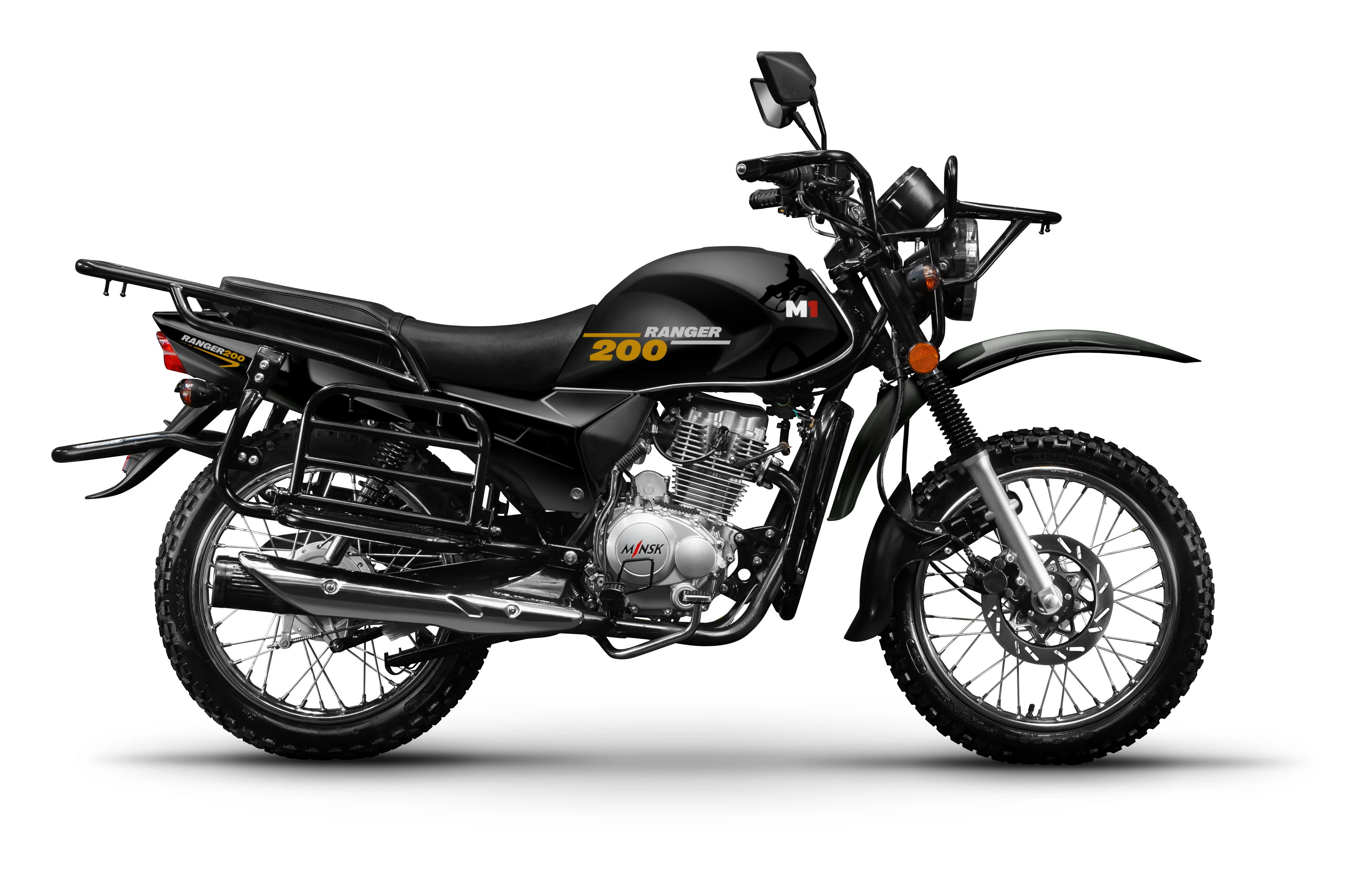 M1NSK Hunter 150 NEW MODEL 2023 MOTORCYCLE TRACKER RACER BLACK ORANGE MOTORCYCLE MOTO