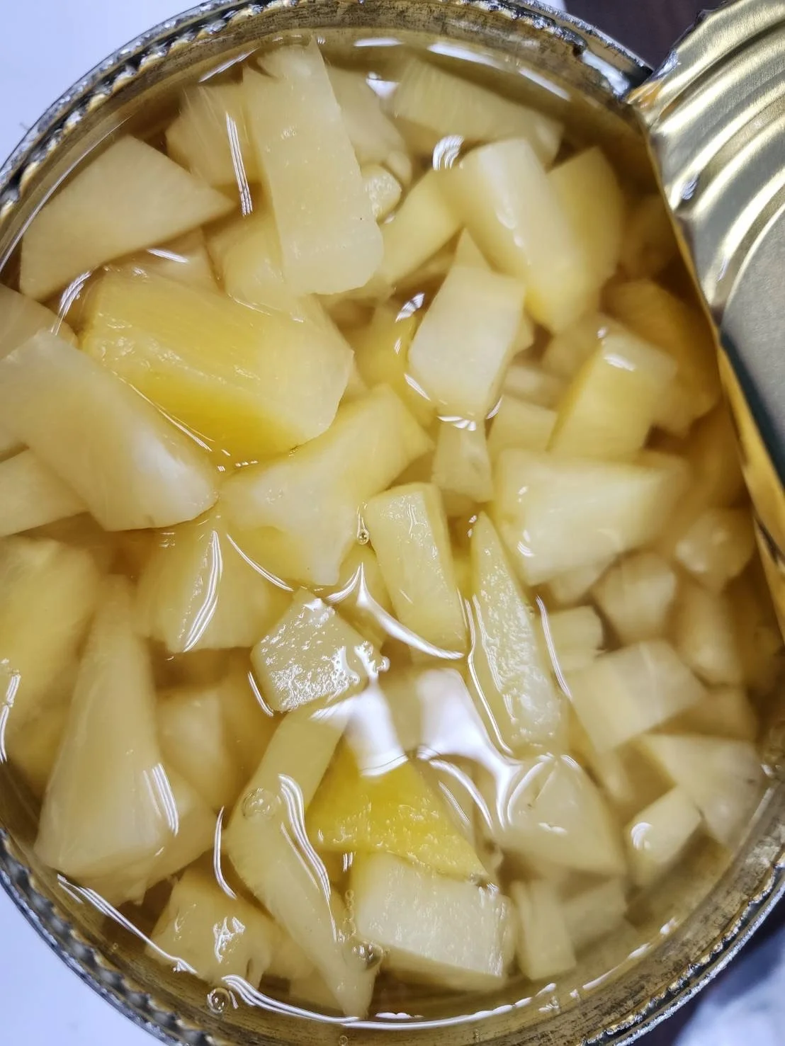 Консервированные КУСОЧКИ АНАНАСА A10 3 кг в легком сиропе (ручная резка) из Таиланда, ананас хорошего качества, надежный ананас