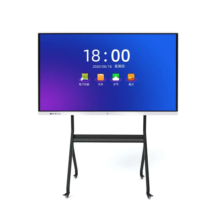New Infrared Touch Screen With 1000M Global Internet Supported Electric Digital Interactive Whiteboard Flat Panel Display