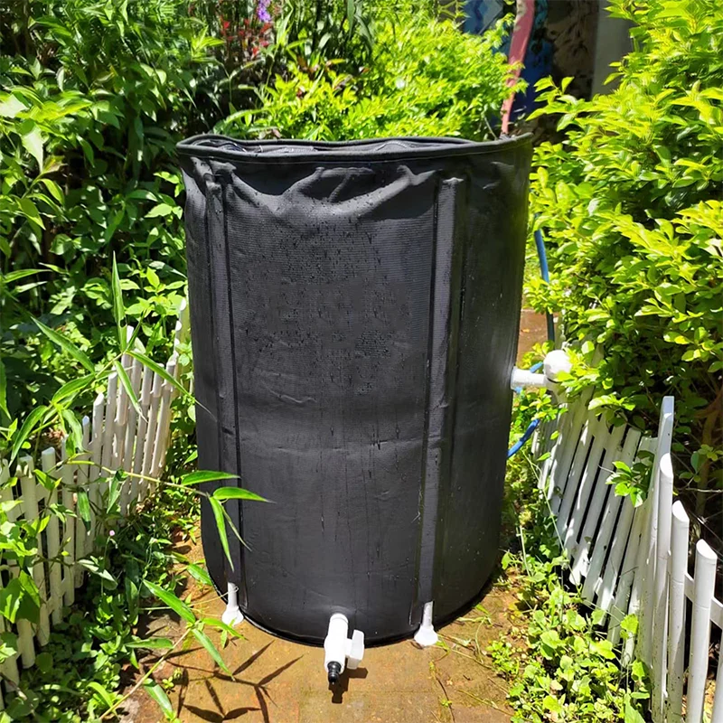 100Gallon Anti-Collapse Collapsible Rainwater Collection System,Portable Water Storage Tank,Garden Water Catcher