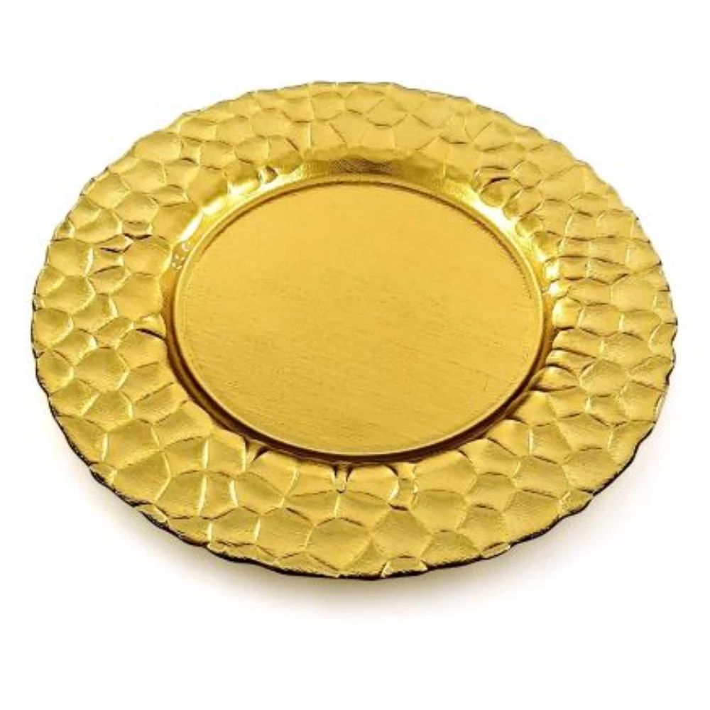 Fabulous Design Gold Charger Plate Handmade Hammered Decorative Formal Plate For Best Selling Charger Plates