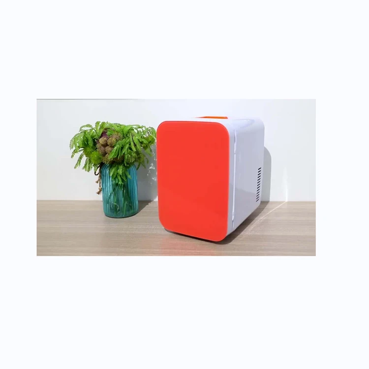 Portable car fridge freezer mini cake display refrigerator 10L glass door beauty mini fridge