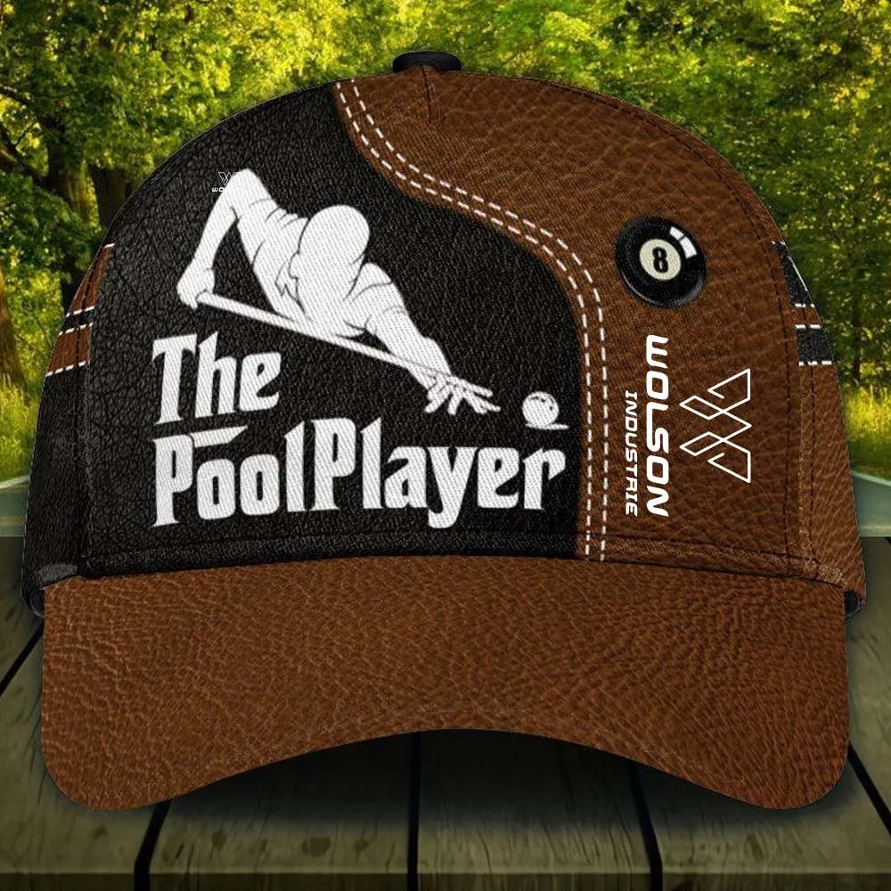 Best Hot Sale OEM ODM Custom Logo Wholesale Billiards Snooker Pool Baseball Trucker Player Shooter Dad Table Balls Cues Hat Cap