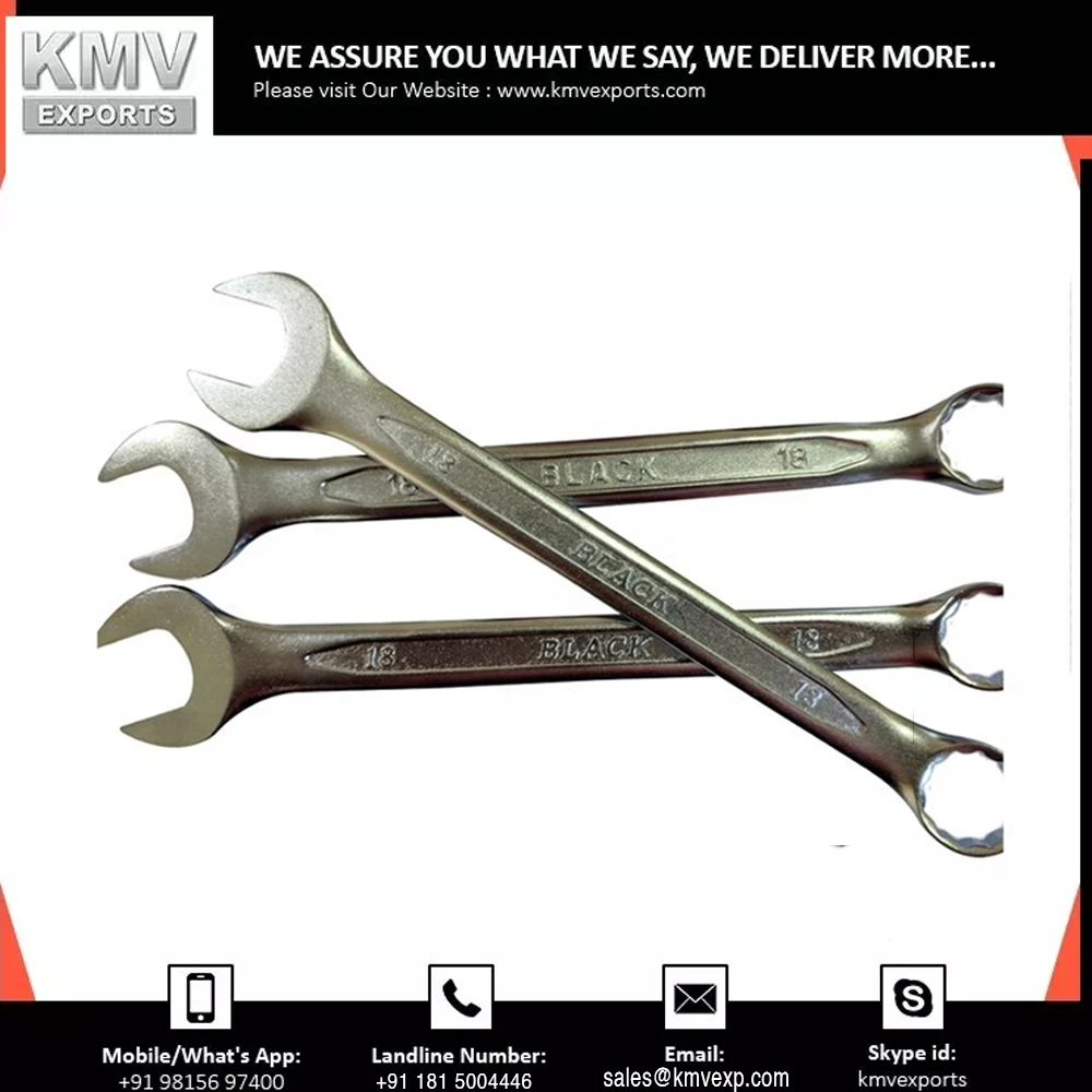 Latest SAE Sizes Flat Wrench 18mm American Standard Combination Spanner Available At Cheap Price