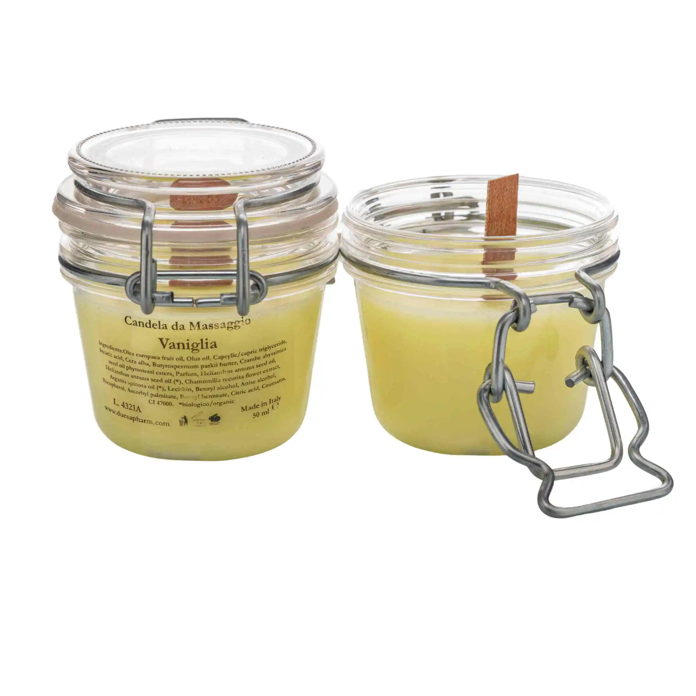 Vanilla  Massage Candle Made In Italy Natural Extracts Skincare