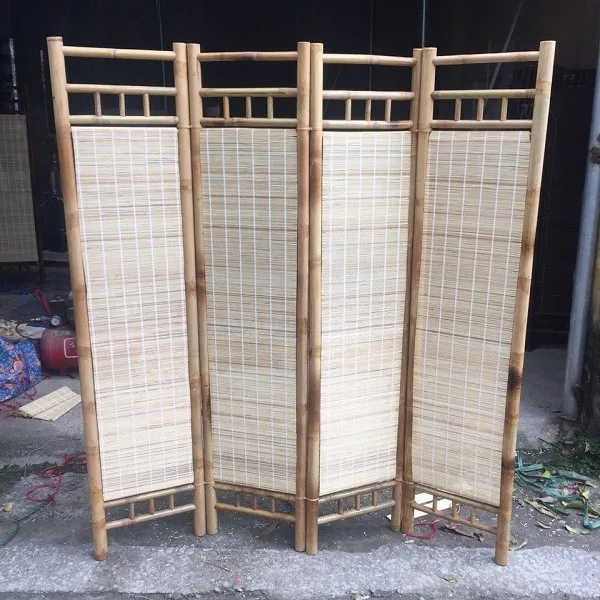 Screen divider cheap wall dividers bamboo room screens panel folding privacy decorative separation partitions