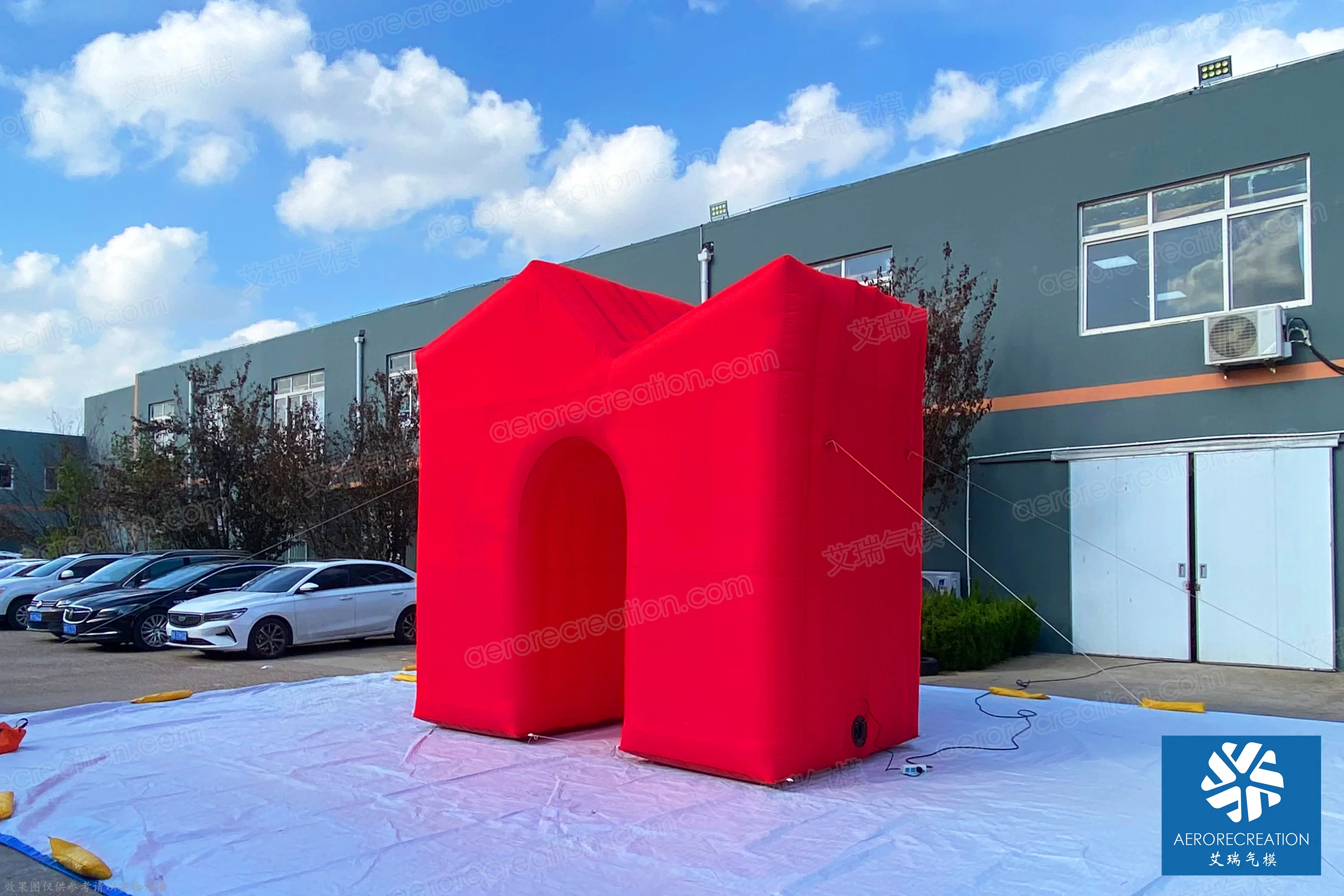 Cheap Factory Directly Design Inflatable Wall Tunnel Airtight Large Customized Inflatable Tunnel for Events