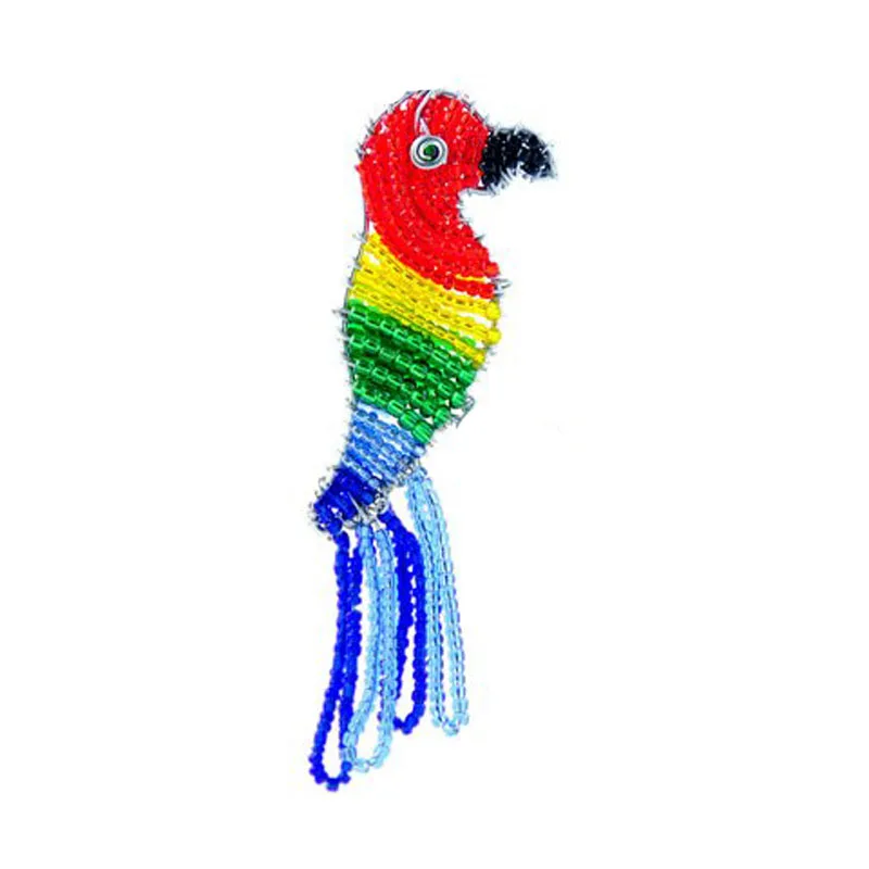 Best Quality New Design Bullion Wire Brooches Wholesale Beaded Brooches In Low Price beautiful Fashion Parrot  brooch#007225959
