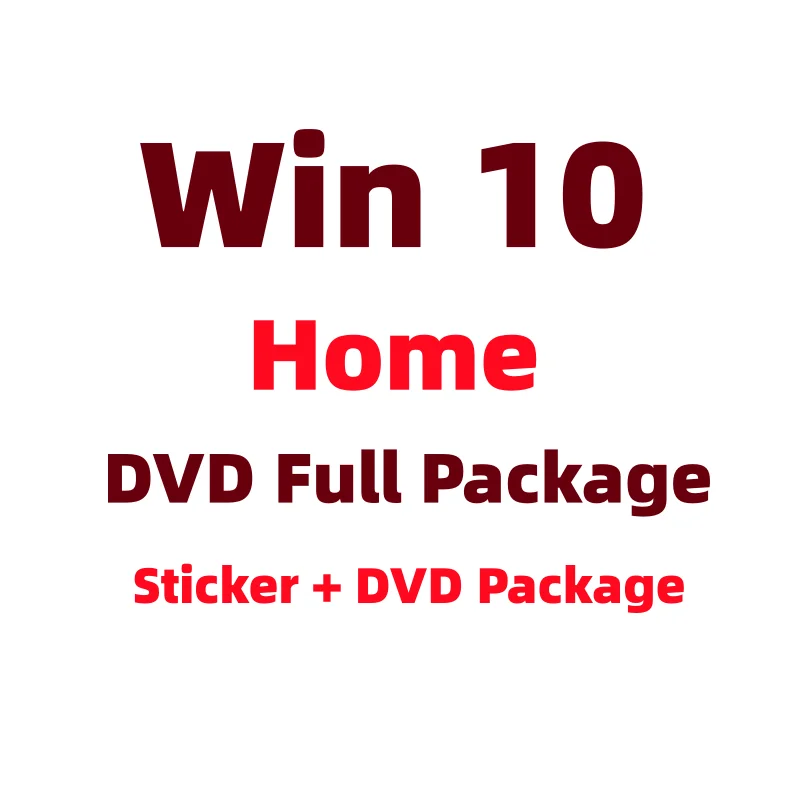 Genuine Win 10 Home OEM DVD Full Package Online Activation Win 10 Home OEM Key DVD Package 12Months Warranty Shipment Fast