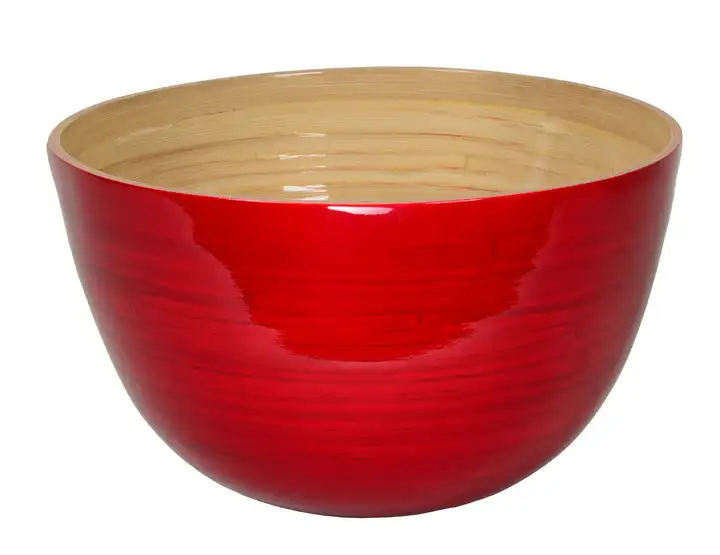 Handmade Eco-Friendly Bamboo Lacquer Bowl Wholesale Price Eco-Friendly Bamboo Bowl Hathai Lacquer Vietnam