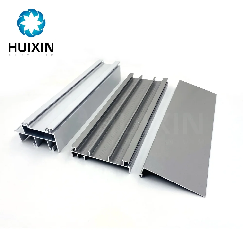 Anodized Silver Aluminum Profile Manufacturer Sliding Door Profile for Palestine Market