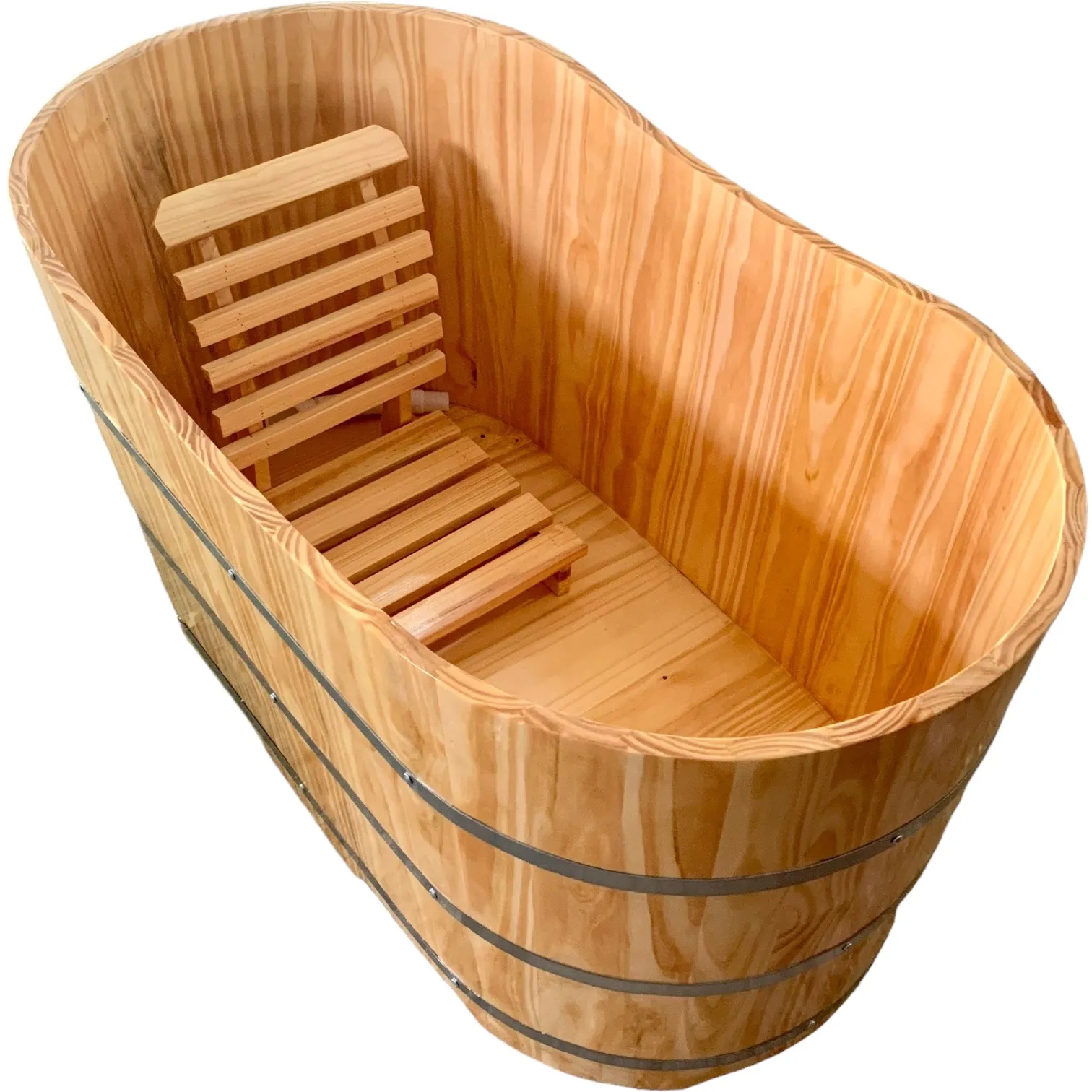Factory Oem/ODM Competitive Price For Sale Wooden Bathtub /Pine Barrel Bathtub For Spa Bathtub Made In Vietnam