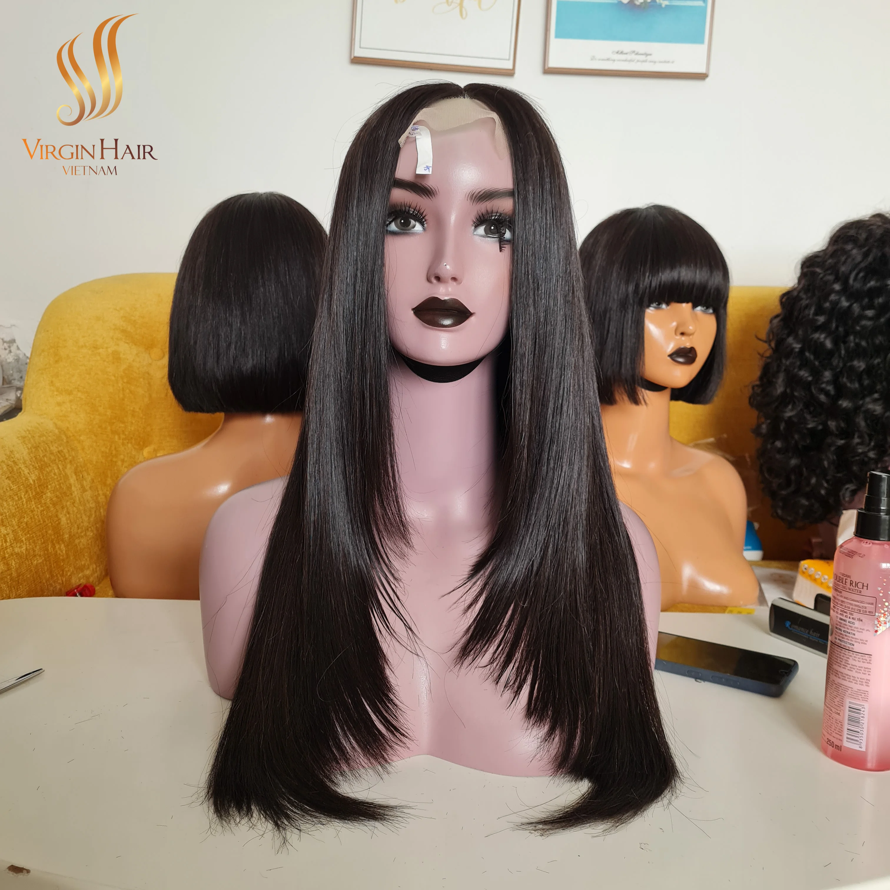 High-Quality Human Hair Extensions Layer Wig Vietnamese Raw Hair Wholesale Price