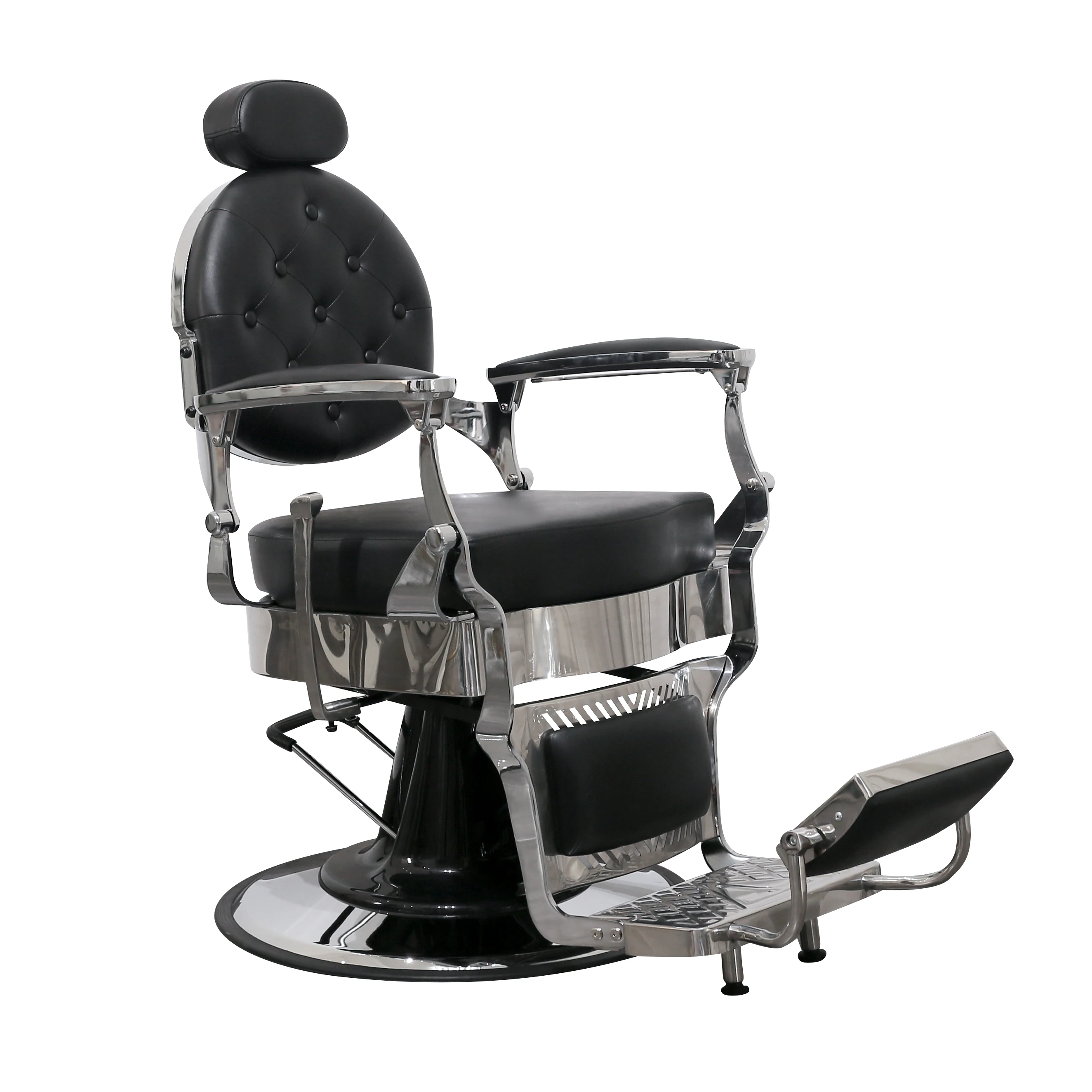 Professional Wholesale Men All Purpose Belmont Barber Chair Hairdressing Hydraulic Antique Black Barber Chair