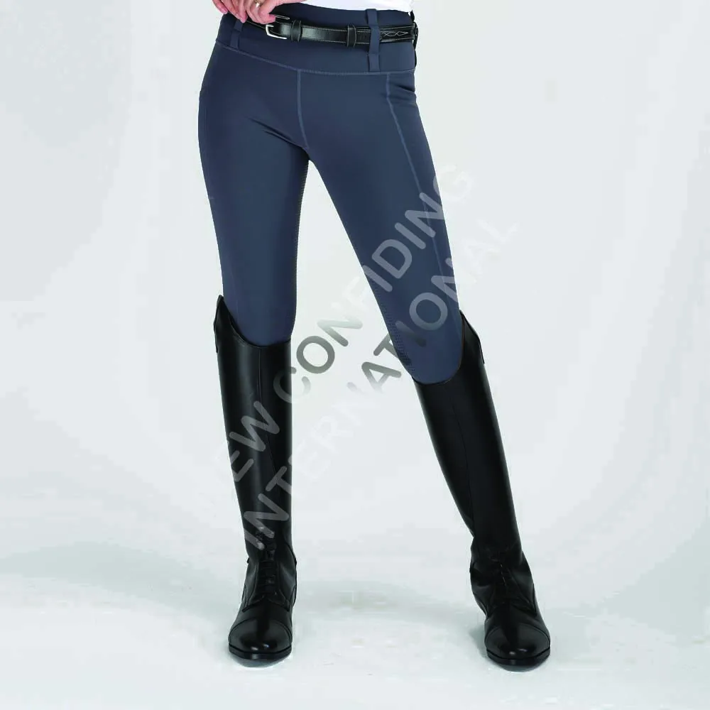 Futuristic cutting-edge horse riding leggings full seat silicone custom equestrian tights with innovative tech features