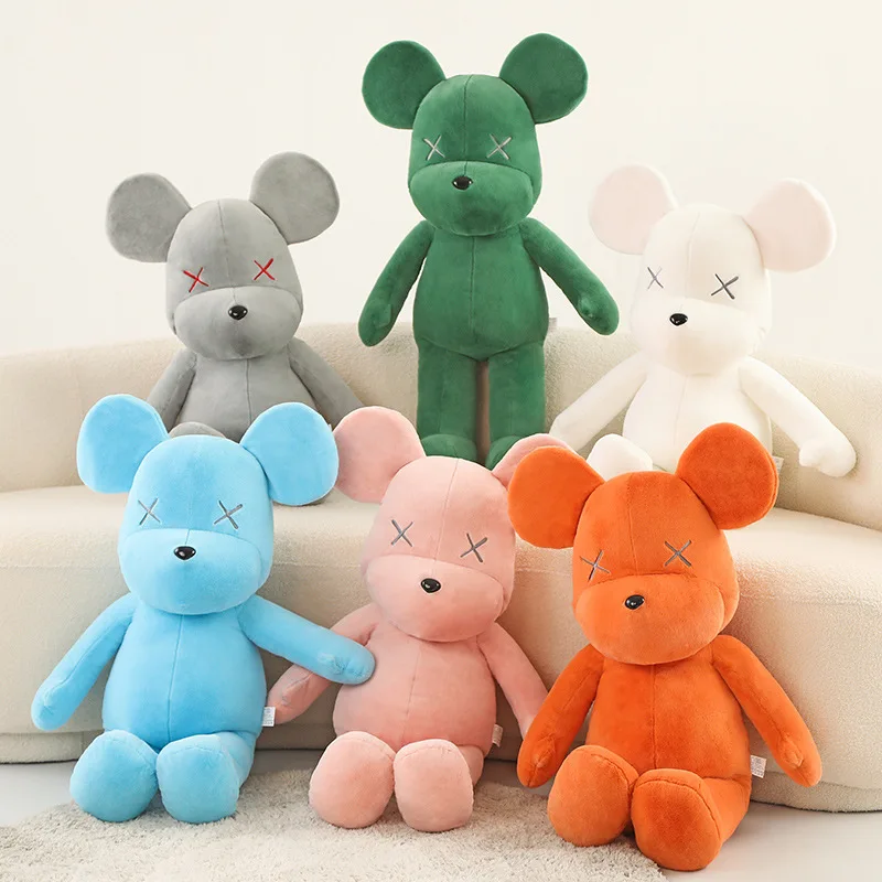 Mini Custom Teddy Bear Plush Toy Solid Color Teddy Bear Doll Plushies Kids Gifts Bear Plush Keychain