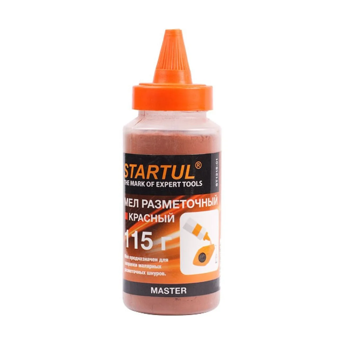 STARTUL 115g Red Marking Chalk for Filling of Marking Cord Marking Tool Hand Tools Line String for Masonry Chalky Powder