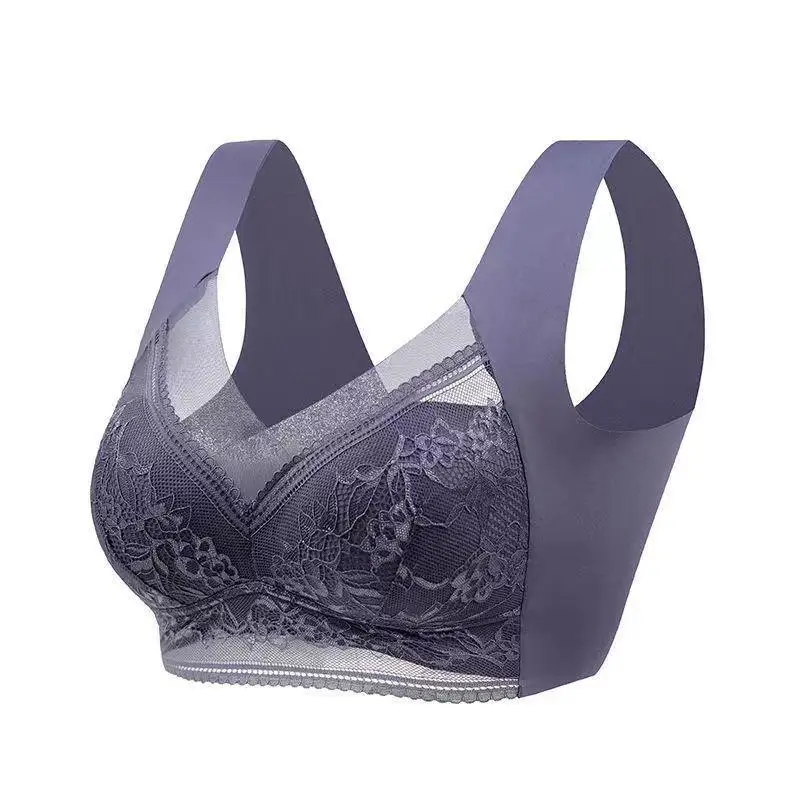 Comfortable Wireless Lace Women Bra Large Size Seamless Breathable Push Up Bra For Women No Underwire
