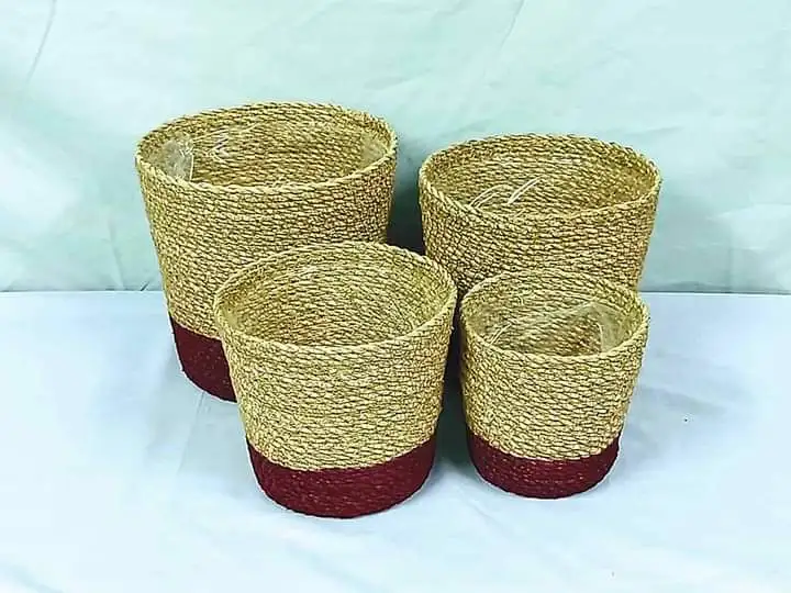 100% Natural Material Seagrass Baskets Latest Design Hot Selling Eco-friendly Seagrass Baskets New Arrivals