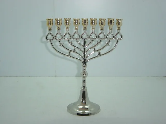 Star Solid Silver Menorah Candle Holder Menorah Candle Holder Religious Candelabra For Home Decor Menorah With Affordable Price