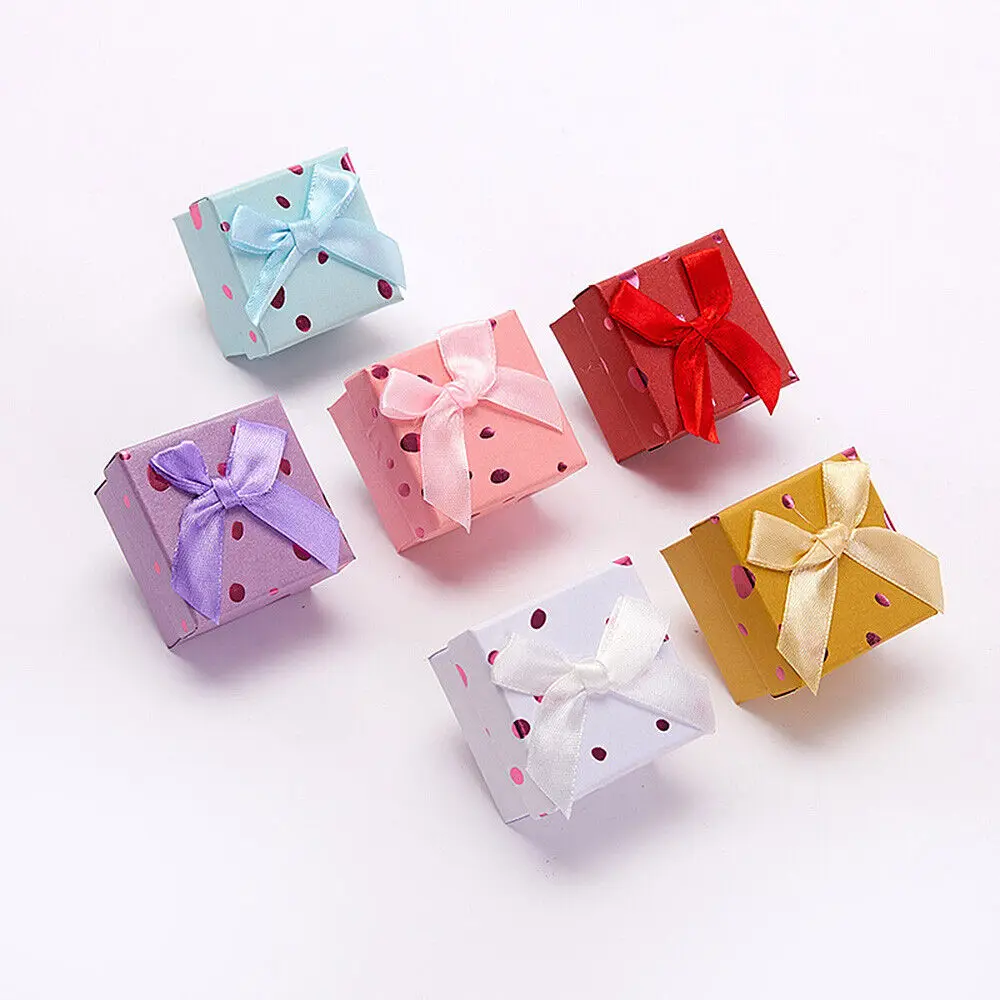 TRIHO TRb- 1406 Gift Box Ring Package Case Necklace Earrings Jewelry Organizer for wedding birthday