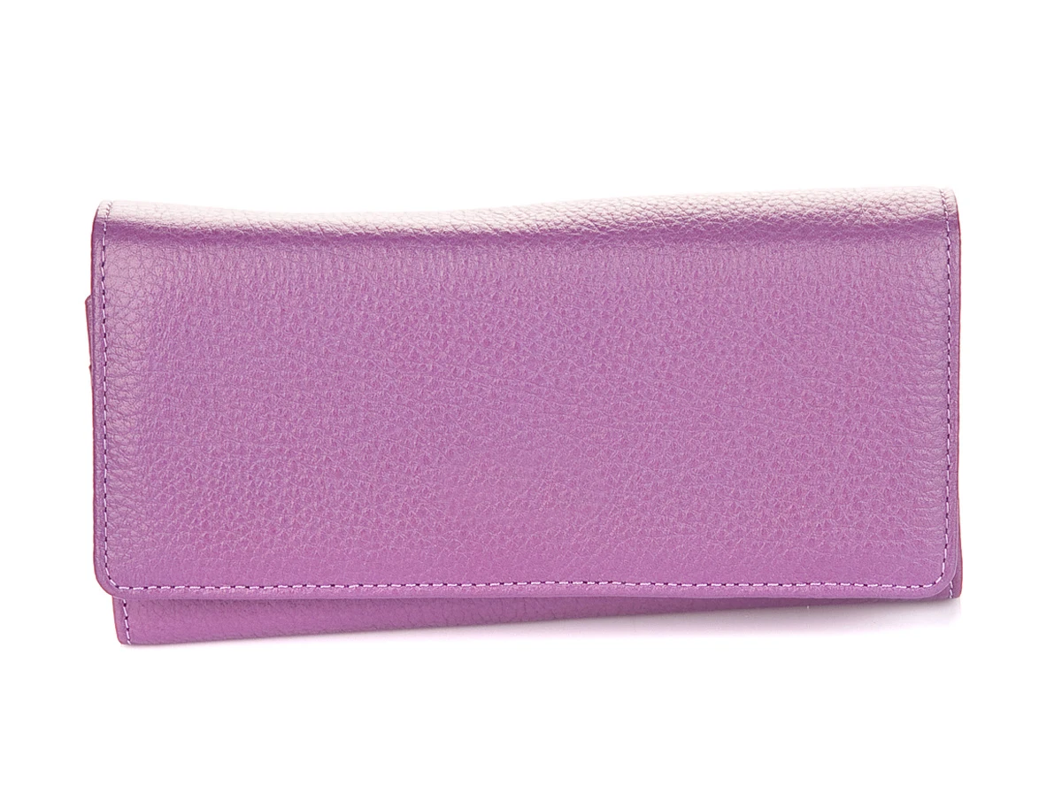 Genuine Leather Women Wallet Card Holder Women Purse Slim Phone Placed Long Wallet Bifold Wallet Customizable RFID Protection