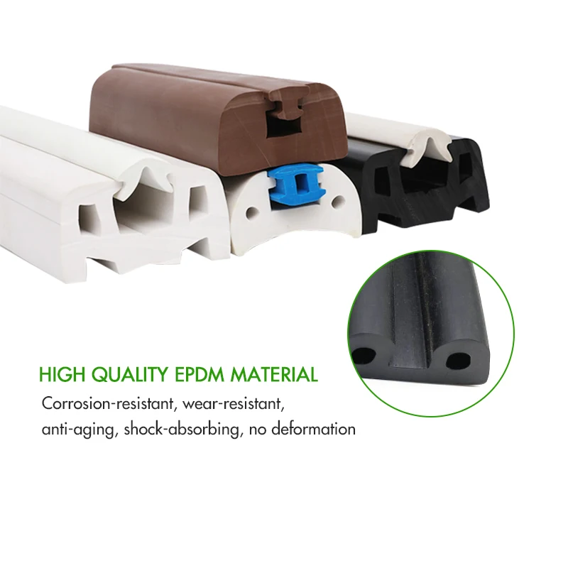 Supply EPDM D-type rubber travel sightseeing scooter sealing strip yacht ship rubber anti-collision bumper car strip