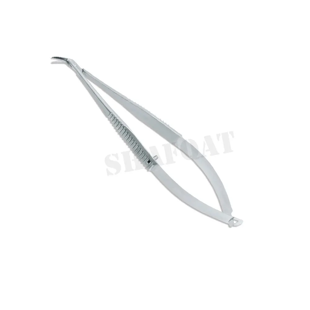 Ophthalmic Instruments Best Quality Stainless Steel Castroviejo Needle Holder Curved
