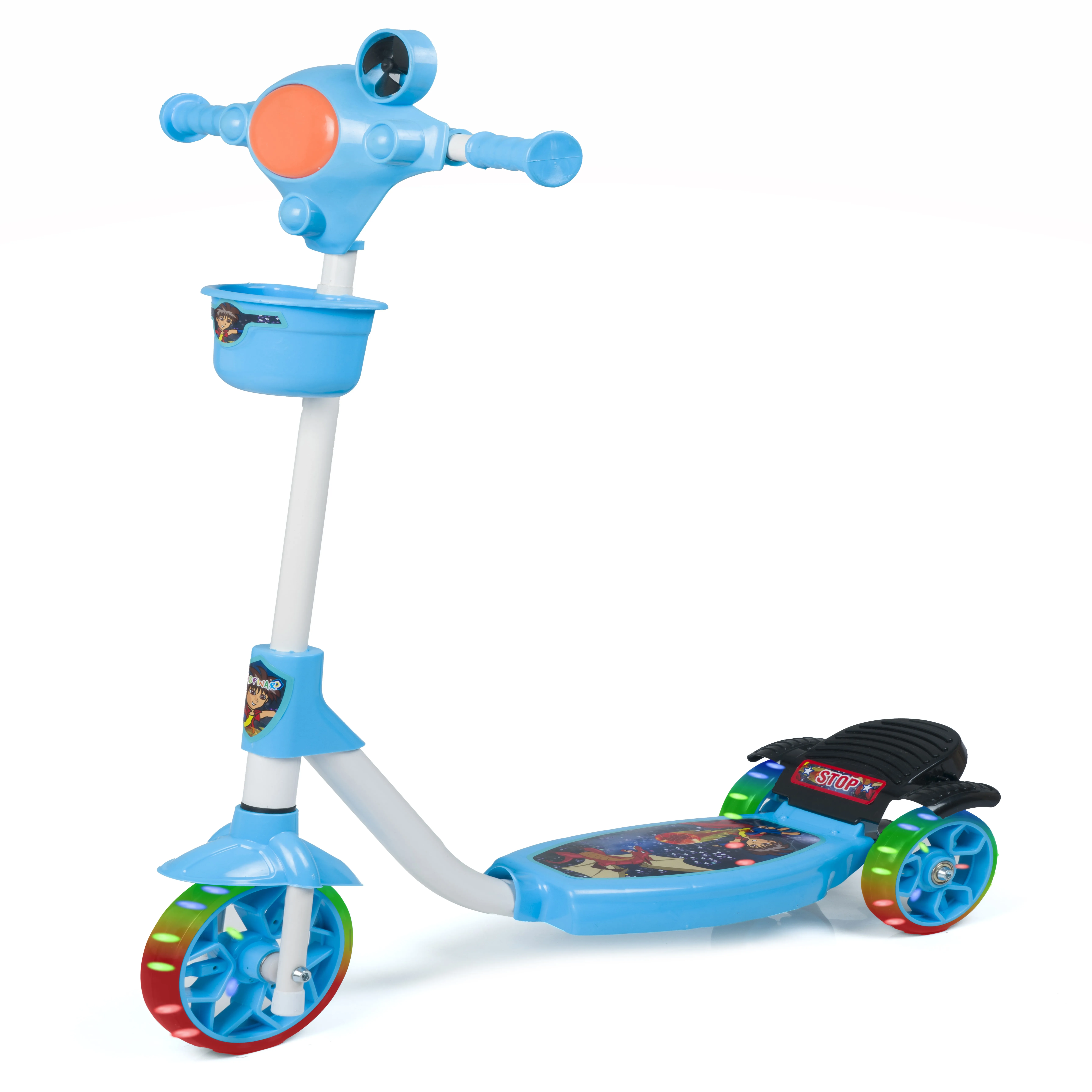High Quality Wholesale PU 3 Silicone LED Light Wheels Children Scooter For Baby Kids Cheap Kick Scooter Foot Brake Adjustable