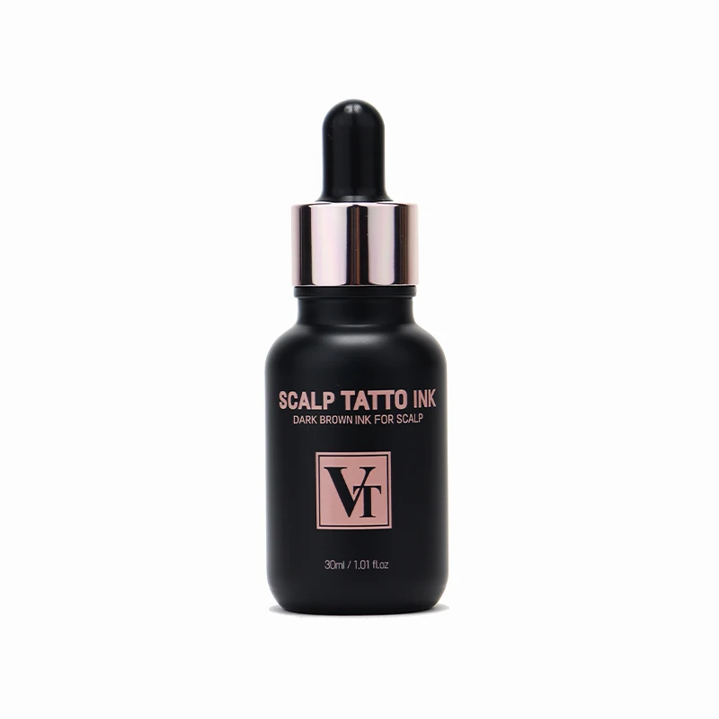 private label Korean OEM ODM SMP Dark Brown Korea Pigment SCALP INK Hairline Crown Scalp Head