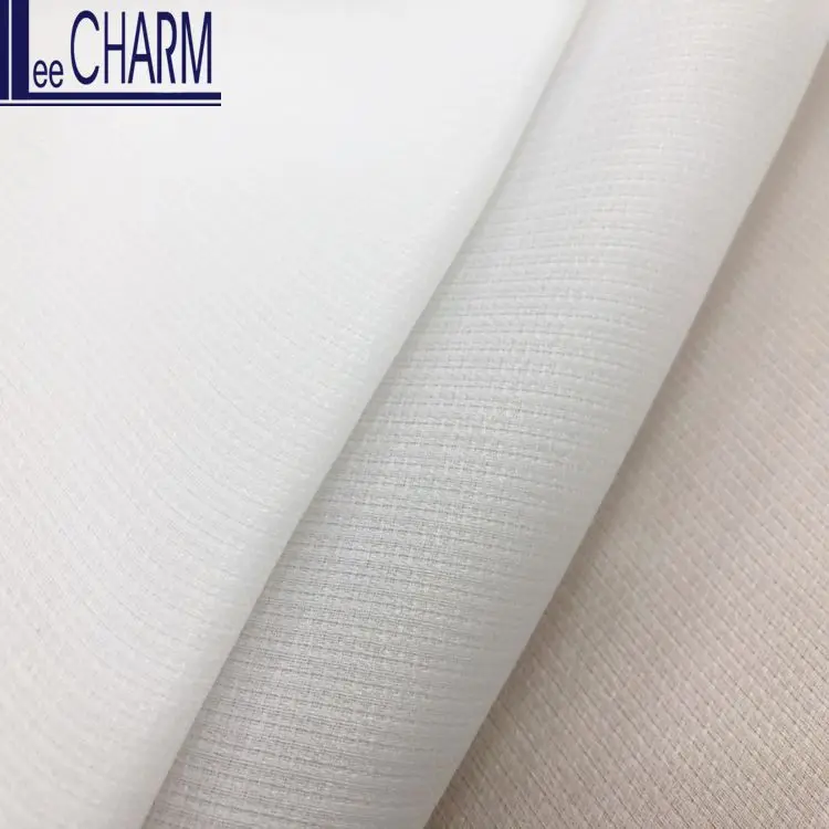 LIM012 Taiwan 100 Polyester Thick Quality Bridal Organza Material Fabric
