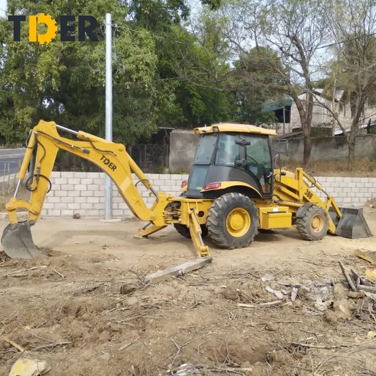 Premium Quality 75 KW Power TDER Manufacturer 4x4 Backhoer ZT388H 2.5Ton Backhoe Loaderr Mini Loader