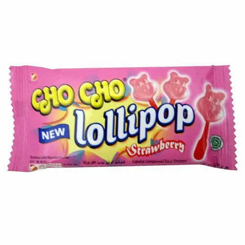 WHOLESALE Confectionery Chocolate Cho Cho Lollipop 10g Bag Strawberry Sweet Cheap Delicious Indonesia Products. BEST SALE