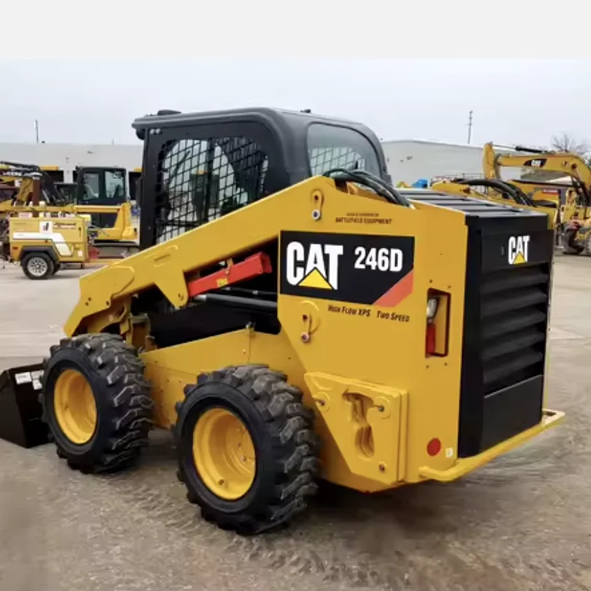 small skid steer loader caterpillar 246d 246b loader