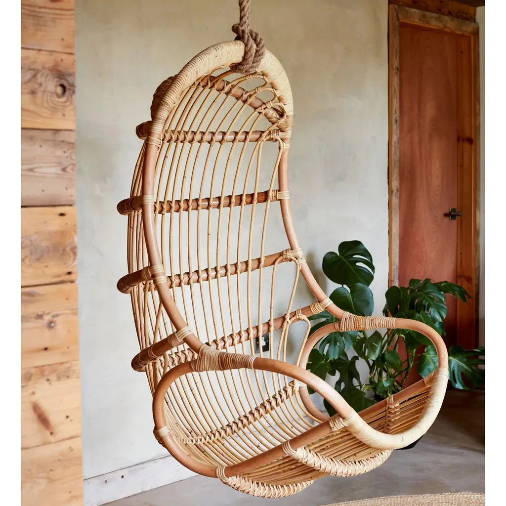 RATTAN HANGING CHAIR SWING POD CHAIR RATTAN