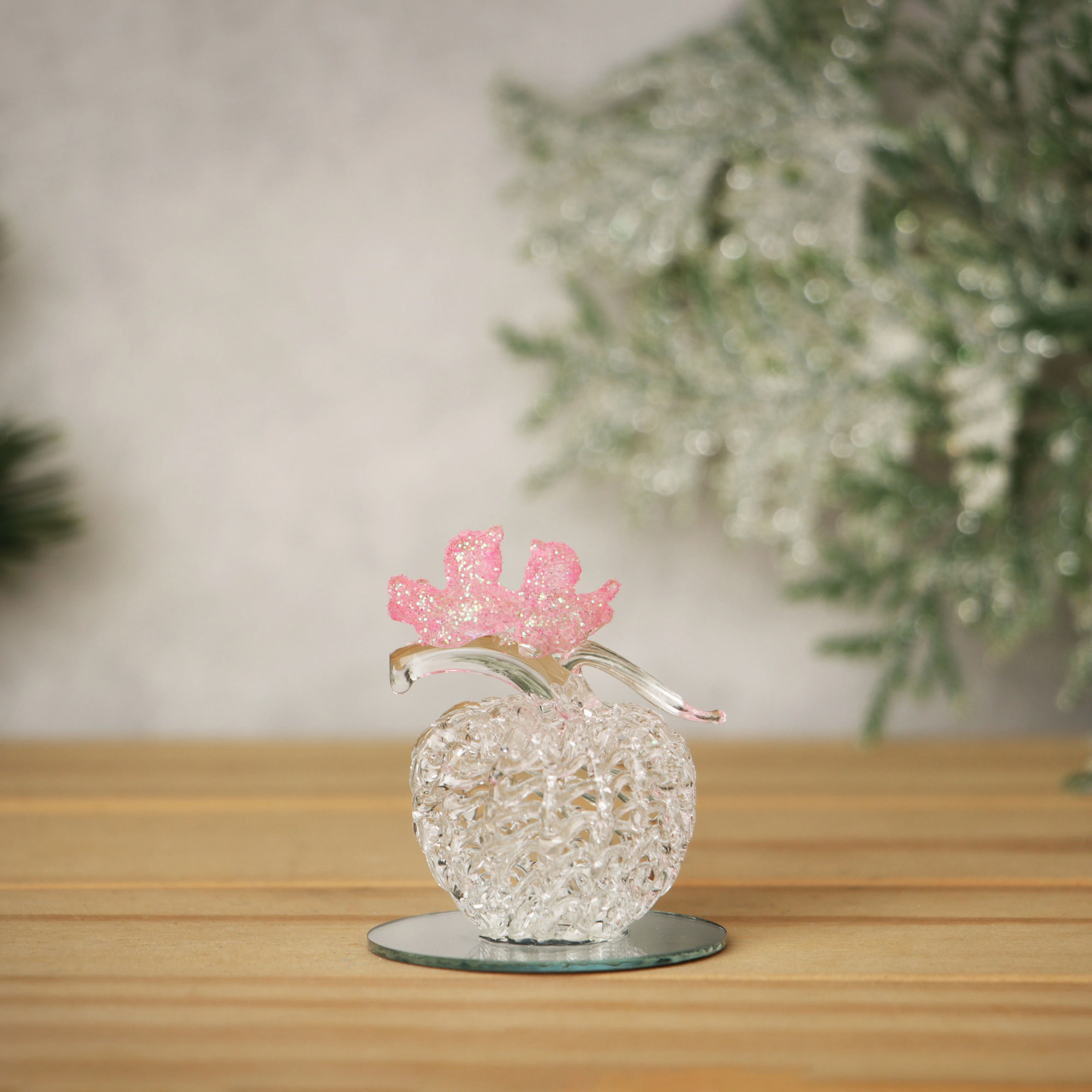 Sparkling Crystal Angel Figurine with Golden Accents - Festive Ornament