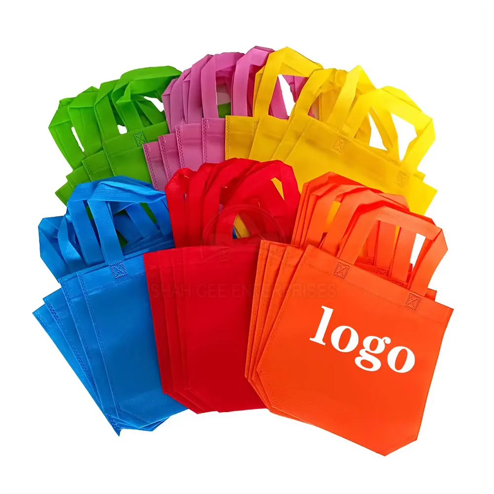 High-Traffic Outdoor Non-Woven Gusset Bags Hot Selling Cotton Fabric with Compression Handle Low MOQ Optimal for Outdoor Usage