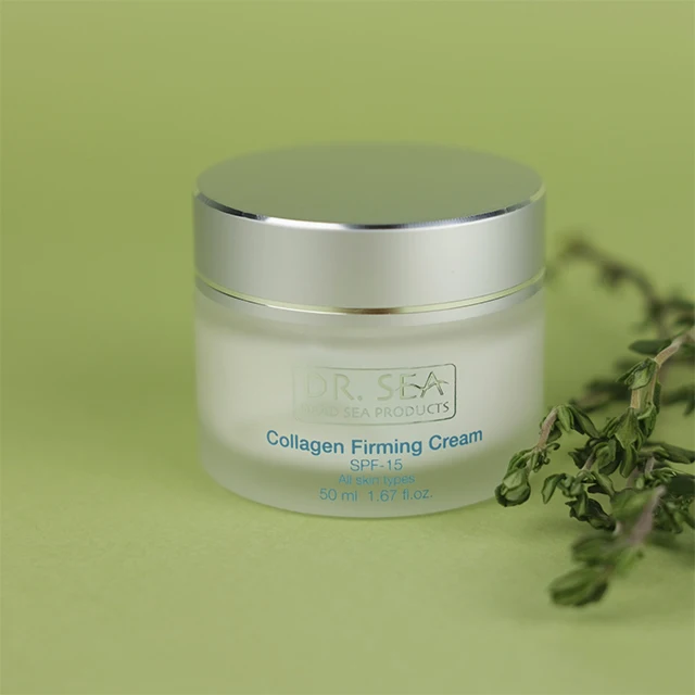 Укрепляющий крем Dr. Sea с коллагеном SPF 15-подтягивающий и укрепляющий овощным минералами Мертвого моря для всех типов кожи