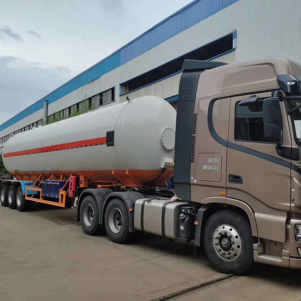 Improved 40m3 Cryogenic LCO2 Tank Semi-Trailer High-purity Cryogenic Liquid CO2 Transportation Tanker Trailer