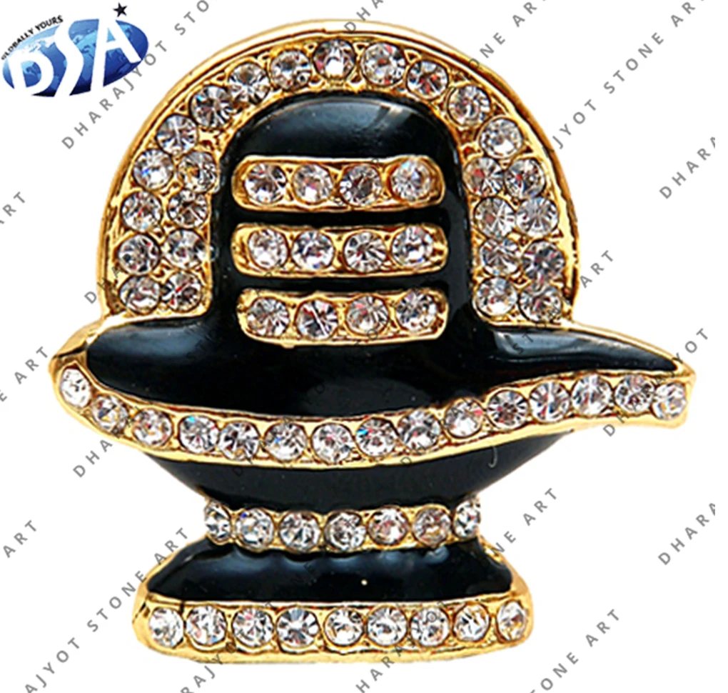 Best Selling Handmade Granite Finished Black Polished Simple Marble Shiv ling Sculpture For Home Decoration