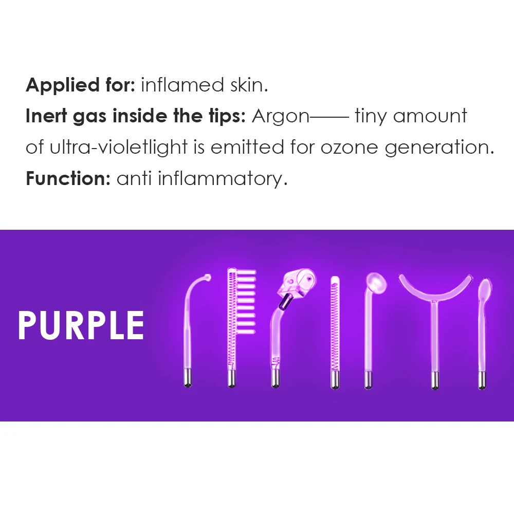 Synogal Professional mini 7 in 1 galvanic ozone acne removal high frequency facial device