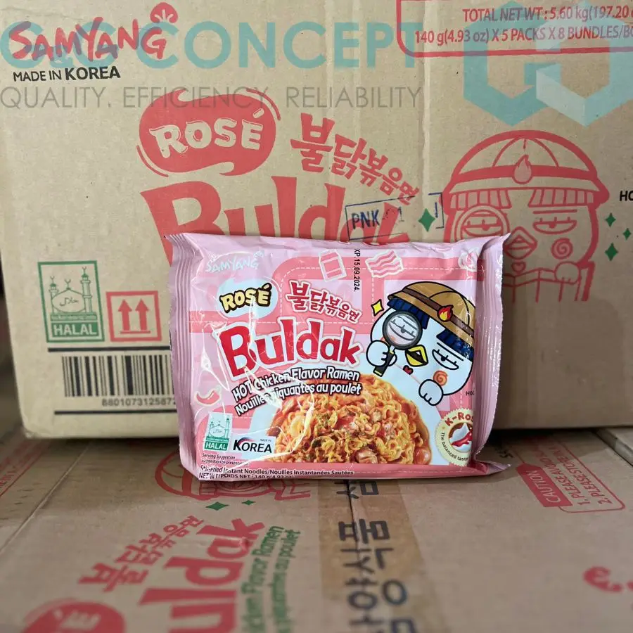 Wholesale Ramen Noodles Samyangg Dry Chicken Rose Sauce Rich in Fresh Chicken Flavor 140g