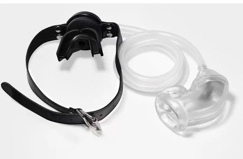 sex toy girls for master slave toilet slave to train gold holy water and deep throat urine filling silicone urinal mouth plug