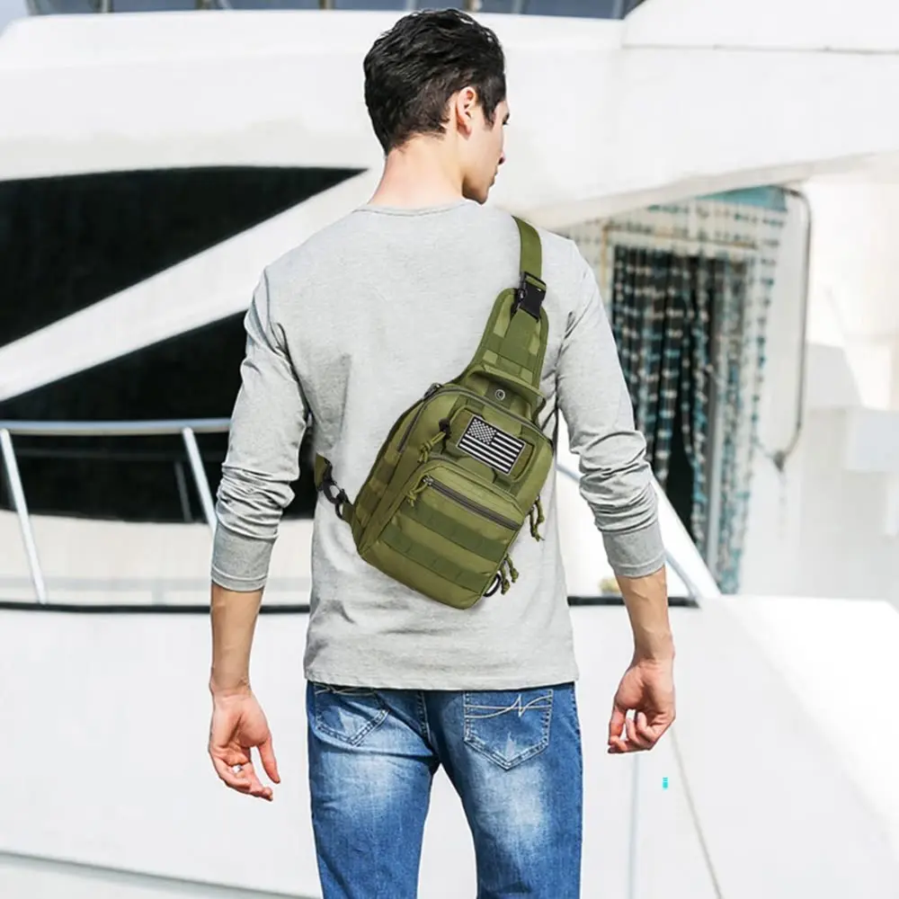 AYPPRO Unisex Tactical Crossbody Chest Pack Outdoor Sports Camping Sling Bag Single Shoulder Strap Custom Logo Camouflage