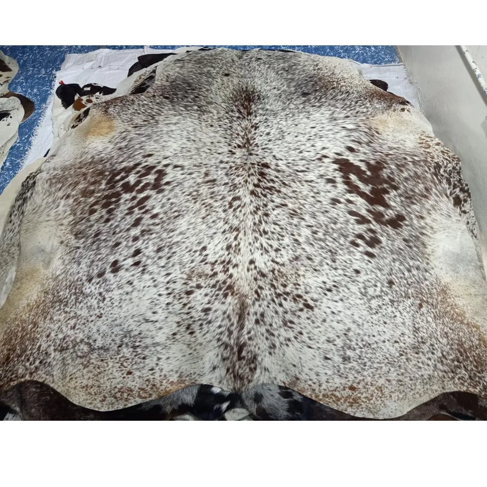 100% Natural Leather Cowhide Rug Premium Quality Antique Carpet Cowhide Area Floor Rug Living Room  Carpet